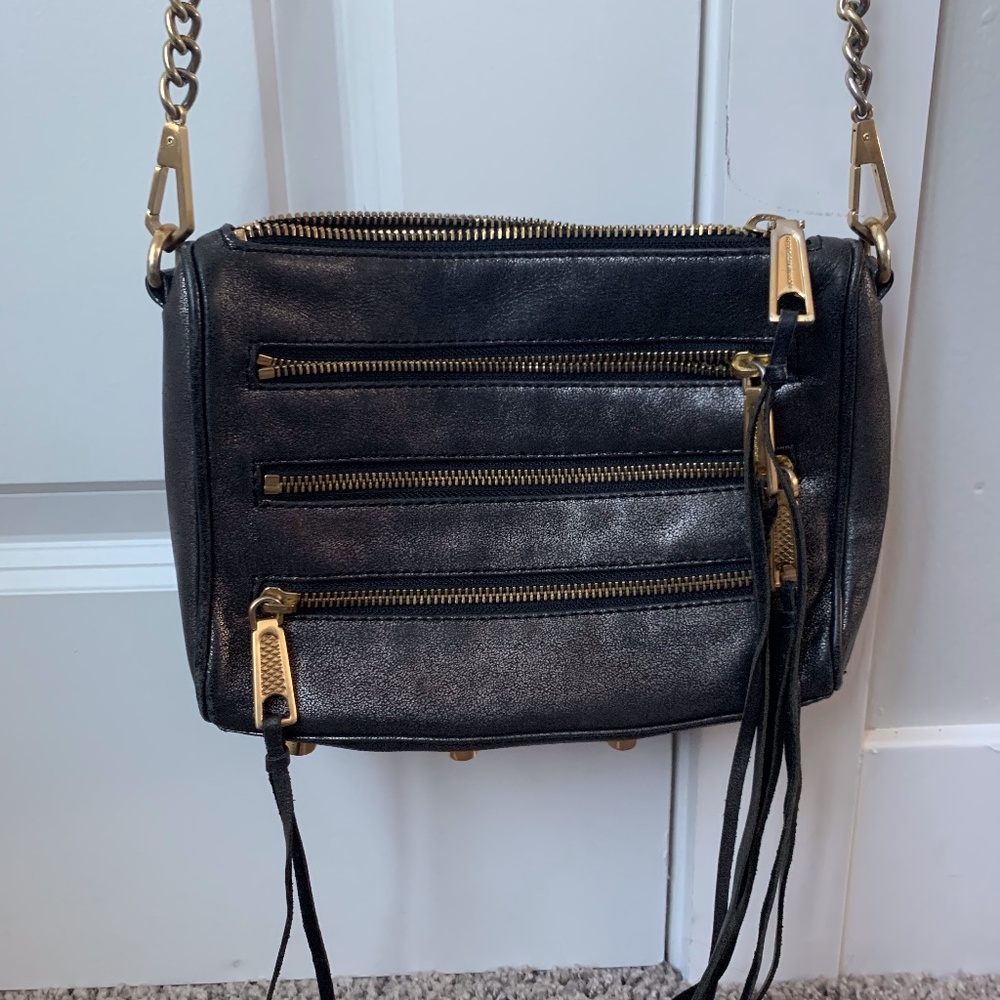 Silver Rebecca Minkoff Crossbody Bag